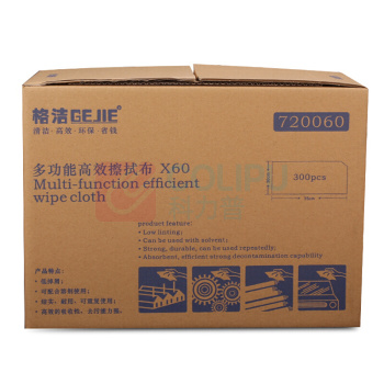格洁 擦拭布 多功能款 聚丙烯+原生木浆 适用工业擦拭吸附轻量水油污混合液 720060 30cmx35cm (白色) 300张/盒 4盒/箱 (仅江浙沪包邮)