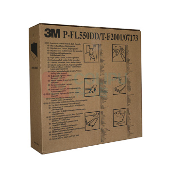 3M 折叠式吸油棉 P-FL550DD 12.5×1520cm 3盒/箱