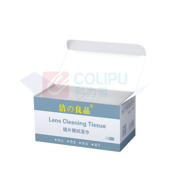 洁之良品 眼镜清洁湿巾 6*8cm 100片/盒 独立包装 镜片手机屏幕电脑屏幕镜头摄像头速干无痕不伤镜片