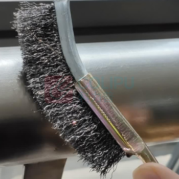 安赛瑞 迷你不锈钢丝刷 23964 不锈钢 (弯头+刷柄)尺寸:24*2.5cm 规格:5把装