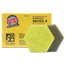 3M 思高双效强力百洁布(强力去污替代钢丝球) 雷神HEX 124mmX107mm/片 15片/盒