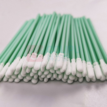 安赛瑞 尖头聚酯纤维无尘棉签 711741 全长70mm 柄长68.5mm 棉头长度11mm 棉头宽3.5mm 柄宽度2.5mm (绿色) 100支/包