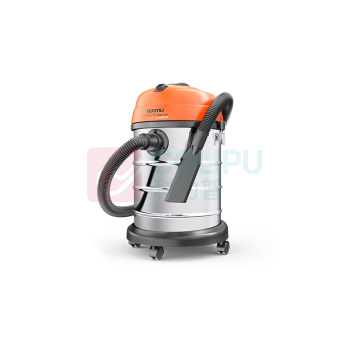 亿力 YILI 工业吸尘器 1400W 小型35L洗车汽保专用款 商用大功率装修桶式吸尘器干湿两用