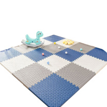 墨斗鱼 地垫 60*60cm/片 6片/套 白灰青