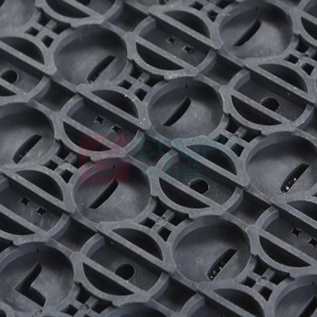 安赛瑞 楼梯地垫 7R00380 厚度13mm 菠萝纹 一平米 颜色:灰色/红色 PVC+丙纶
