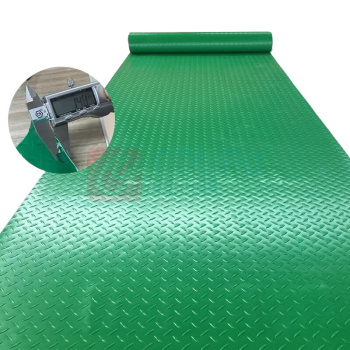 安赛瑞 牛津防滑地垫 23975 90*1500*0.015cm 钢板纹(人字) (绿) 材质:PVC