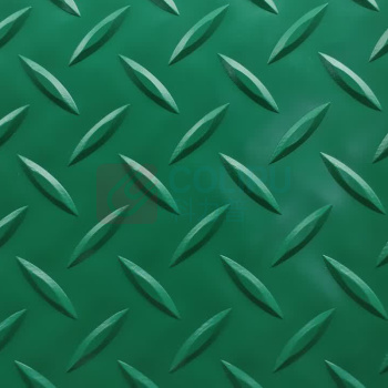 安赛瑞 牛津防滑地垫 23975 90*1500*0.015cm 钢板纹(人字) (绿) 材质:PVC