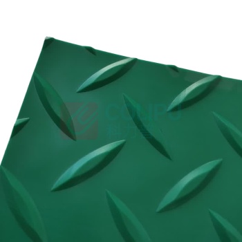 安赛瑞 牛津防滑地垫 23975 90*1500*0.015cm 钢板纹(人字) (绿) 材质:PVC