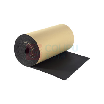 罗德力 自粘阻燃高密度橡塑板 10mm*1m*3m (黑色背胶)