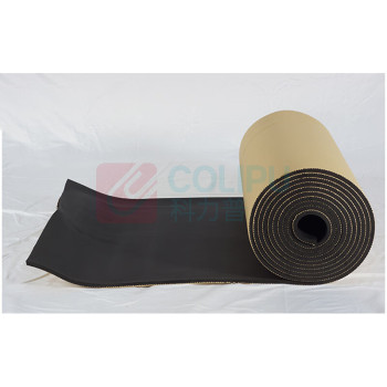 罗德力 自粘阻燃高密度橡塑板 10mm*1m*3m (黑色背胶)