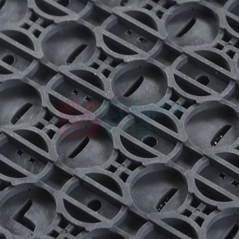 安赛瑞 楼梯地垫 7R00123 厚度13mm 35×295cm (菠萝纹灰色) PVC+丙纶