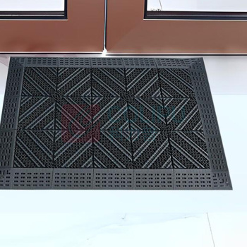 安赛瑞 室外镂空除尘地垫 23329 尺寸:60*90cm 单块尺寸15*15cm 厚度25mm (灰色) 材质:EVA