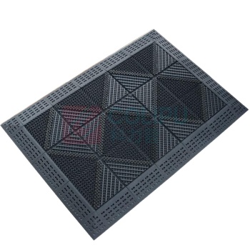安赛瑞 室外镂空除尘地垫 23331 尺寸:60*90cm 单块尺寸15*15cm 厚度25mm (单刷灰刷灰底) 材质:EVA+PA66尼龙刷