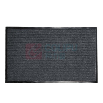 安赛瑞 双条纹地垫 13712 尺寸:60*90cm (深灰色) 材质:PVC (3块起订)