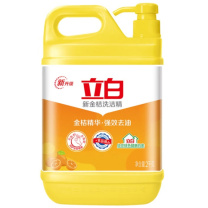 立白 新金桔洗洁精 2kg大桶装 食品用 除味去油腥 餐具净 新老包装随机发货