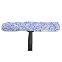 科力邦 Kelibang 涂水器 T字型抹水器玻璃清洁器 蓝白长毛绒布可替换布 商用物业保洁擦拭工具35cm KB1166