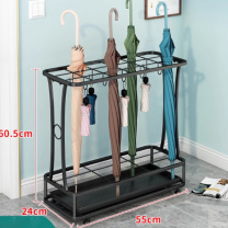索尔诺 雨伞架 55*24*60.5cm 18孔10钩,铁架喷漆 (黑纱纹)
