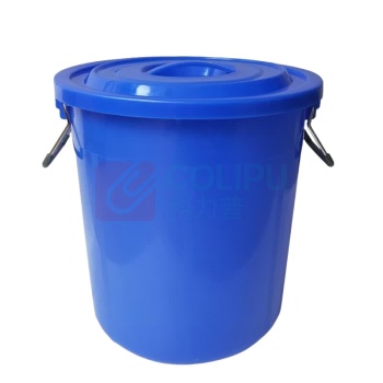安赛瑞 塑料圆桶 24384 HDPE 尺寸规格:100L(一个装)(带盖) ((蓝色)) 材质:聚乙烯