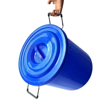 安赛瑞 塑料圆桶 24384 HDPE 尺寸规格:100L(一个装)(带盖) ((蓝色)) 材质:聚乙烯
