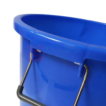 安赛瑞 塑料圆桶 24384 HDPE 尺寸规格:100L(一个装)(带盖) ((蓝色)) 材质:聚乙烯