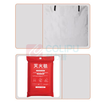 轰烈消防 HONGLIEXIAOFANG 灰色双面涂层玻璃纤维防火毯-厚度1MM 3*3 米(拼接) (灰色)