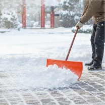 晶事达 铁铲 雪铲配铲把铁板型 570mm*290mm 杆长:120cm