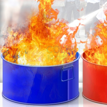 洪湖 消防演习铁桶盖子 直径60cm (红色)