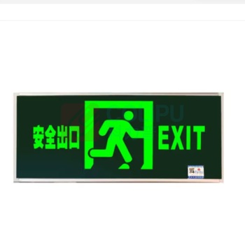 劳士 单面正向新国标背后出线安全出口消防应急灯led充电照明指示牌疏散标志灯定制 L4516指示灯 146*335 mm 0.5kg