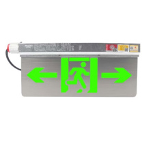 敏华电工 MINHUA 消防标志灯 M2556 双向标志灯 双面中型不锈钢面板防水防爆AC220V 0.5W (银色)