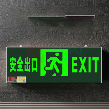 豪思克普 安全出口指示牌 352*135*14mm 3C新国标IP65正向
