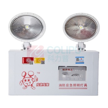 敏华电工 MINHUA LED消防应急照明 纳米板平镜 双头应急灯M3002 5W 挂墙式 M-ZFZD-E5W3002