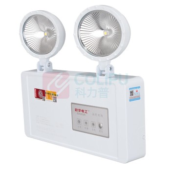 敏华电工 MINHUA 象牙白后出线全塑双头灯 E5W1142