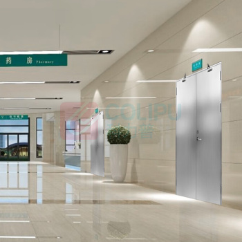 启功 钢质双开防火门消防通道隔烟隔热安全消防门 QG-FHM9800 (灰色)