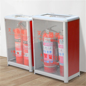 齐鲁安然 灭火器箱子 QL-HJMHQX-4 4/5KG有机玻璃款(空箱)可装2具