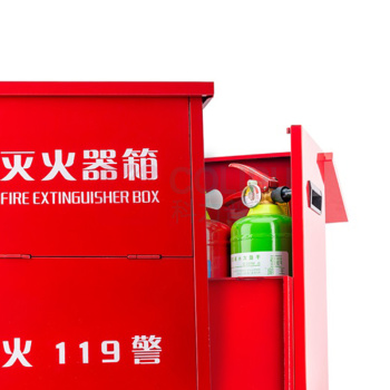 轰烈消防 HONGLIEXIAOFANG 铁质灭火器箱 8# 430*300*180mm 可装2具2、3kg干粉