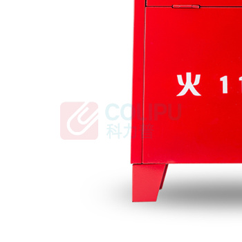 轰烈消防 HONGLIEXIAOFANG 铁质灭火器箱 14# 430*450*180mm 可装3具2、3kg干粉