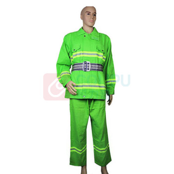 谋福 97款消防防护服 8514 L号(170-175)单独服装 (绿色)