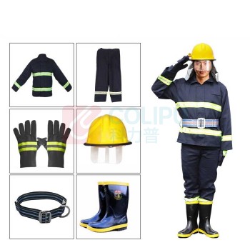 洪湖 消防服战斗服 02款六件套(厚款)