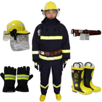 东安 DA 消防员灭火防护服五件套 衣服裤子ZFMH-DA T2头盔FTK-B/M手套2c腰带FZL-YD靴子RJX-28A