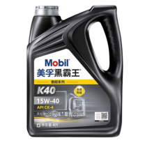 美孚 黑霸王傲超 柴机油 K40 15W-40 CK-4 4L 重负荷柴油发动机润滑油