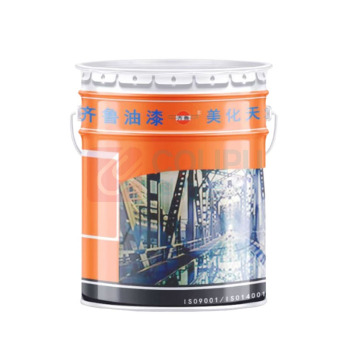 齐鲁 大红醇酸调和漆 管道铁栏杆金属防锈漆木材防腐漆 大红色 2KG/桶 