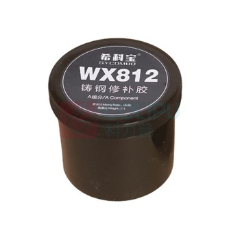 希科宝 SYCOMBO 金属修补剂 钢制 WX-812 钢色、抗压强度106,硬度85,工作温度-50-160,重量比7:1,操作时间45分钟。12小时50%负荷,24小时满载负荷。