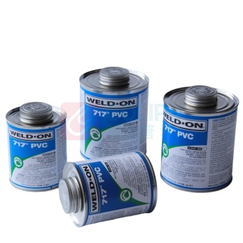 717 PVC胶水 UPVC进口化工给水管胶粘剂 灰色--946ml