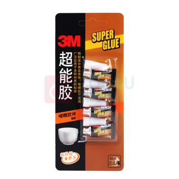 3M 胶水快干胶 透明啫喱快干胶 AD119 4支/卡