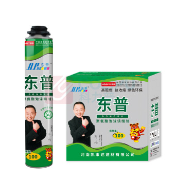 东普 发泡胶 聚氨酯泡沫填充剂 填缝剂门窗防水堵漏 750ml