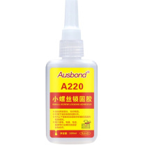 奥斯邦 小螺丝锁固胶 220 100ml (透明) 电子固定密封胶特殊标记防拆胶水防松动锁固密封剂螺钉标记标识