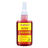 奥斯邦 小螺丝锁固胶 220 100ml (红色) 塑料螺纹胶水锣丝固定胶紧固防松动密封胶锁固剂螺钉标记标识