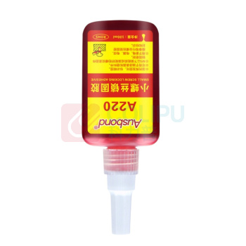 奥斯邦 小螺丝锁固胶 220 100ml (红色) 塑料螺纹胶水锣丝固定胶紧固防松动密封胶锁固剂螺钉标记标识