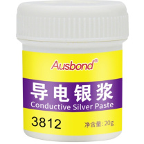 奥斯邦 3812导电银胶 3812 电路补银漆笔银浆液晶屏压屏速干银粉粘接遥控按键加温固化胶水20克
