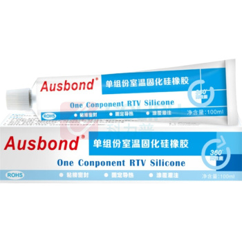奥斯邦 703单组份室温固化硅橡胶 703 有机硅防水密封胶耐高温耐油绝缘胶电子元器件固定硅胶白色100ml